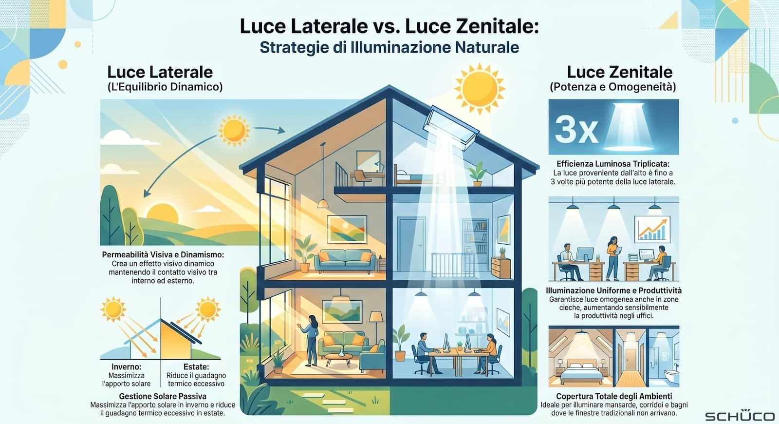 Luce laterale e zenitale