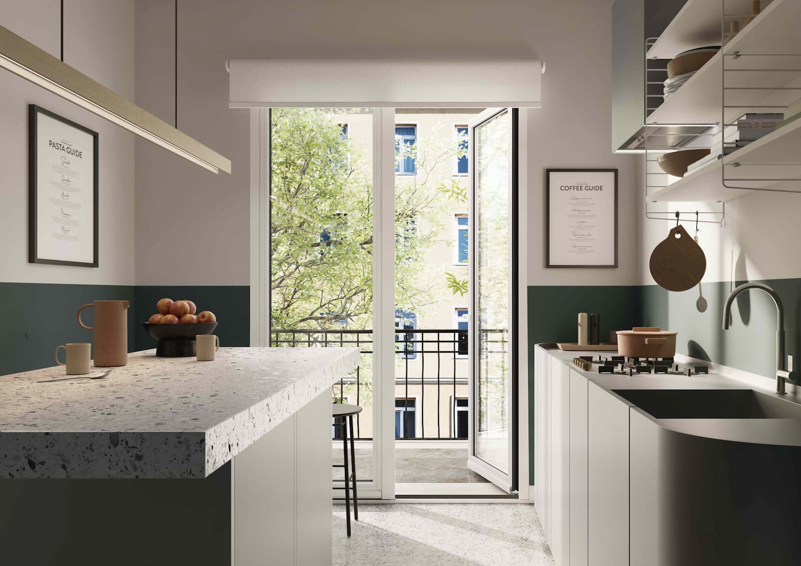 Finestre per la cucina, ricambio d’aria e ventilazione